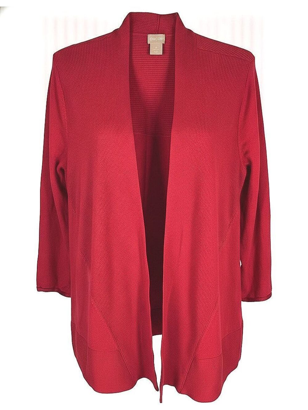 Chico’s Vibrant Poppy Red Cardigan• 2026 Trending Power Color Size 2 / Large